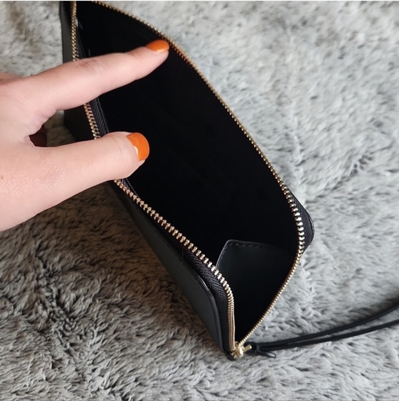 Kate Spade Staci Medium L-Zip Wristlet Wallet Black Saffiano Leather NWOT - Picture 9 of 11